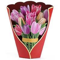 3D Pop-Up Forever Paper Bouquet Greeting Cards With Note Card