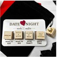 5Pcs Date Night Edition Wooden Dice Game For Couples