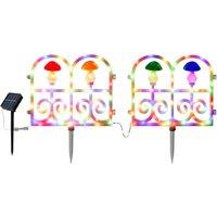 Solar-Powered Garden Fence Lights, 2 Pack!