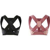 Unisex Black Posture Correcting Belt - Comfortable Support For All Ages