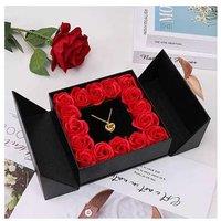 I Love You Necklace With Rose Gift Box