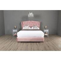 Rosie Luxury Plush Velvet Bed With Ottoman