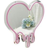 Led Heart Neon Mirror - Dimmable Night Light