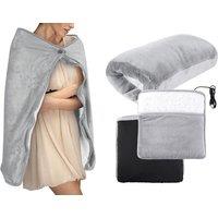 USB Heated Electric Plush Blanket & 2-in-1 Hand & Foot Warmer - Machine Washable, Energy Saving, Modern Cosy Style