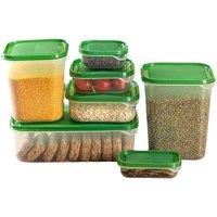 17x Airtight Stackable Microwave & Dishwasher-Safe Food Storage Containers Set - BPA-Free Plastic, Leakproof, Space-Saving