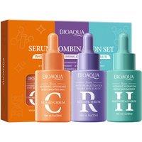 3-in-1 Facial Serum Set with Vitamin C, Retinol & Hyaluronic Acid - Hydrating, Brightening & Anti-Ageing Serums for All Skin Types