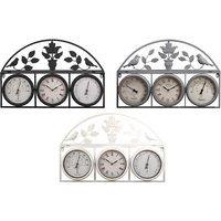 3-In-1 Clock & Weather Station - Elegant Garden Decor