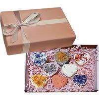 8 Piece Mother'S Day Heart Bath Bomb Gift Set With Essential Oils