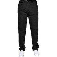 Unisex Women's Black Men's Regular Fit Straight Leg Denim Jeans