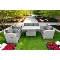 Modern Rattan 7-Seater Outdoor Reclining Set