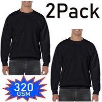 Men'S Classic Sweatshirt Jumper - 2 & 3 Pack