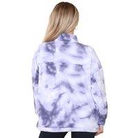 Black Womens Oversized Sweatshirt Micro Fleece Half Zip 2 Pack