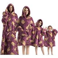 Unisex Black Luxury Family Winter Oversized Hoodie - 4 Sizes