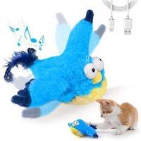 Flappy Chase Cat Toy Interactive Activated Plush Bird Kitten Toy