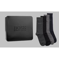 Hugo Boss Men's Cotton Crew Socks Gift Set - 4 Pairs, Classic Colours, Premium Comfort