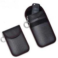 2 Pcs Car Key Bag Pouch Anti-Theft Car Key Box With Rfid Blocking