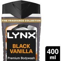 Lynx Black Vanilla Body Wash with 12 Hours of Freshness - 400 ml, 3 or 6 Packs