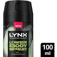 Lynx Lower Body Spray Pear + Cedarwood 72Hrs Of Freshness 100Ml - Pack Of 3 Or 6