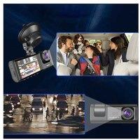1080P 3 Channel Dash Cam Front And Rear Inside With 32Gb Sd Card