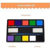 14 Pcs Face Paint Set For Kids & Adults - Halloween & Cosplay