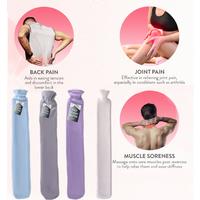 Extra Long 2 Litre Hot Water Bottle With Luxury Fleece Cover