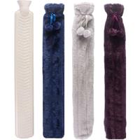 Extra Long 2 Litre Hot Water Bottle With Luxury Plush Cover