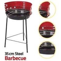 14-Inch Portable Charcoal Bbq Grill Optional Claws & Skewers