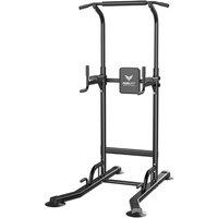 Multi-Functional Adjustable Dip Power Tower Station For Home Gym