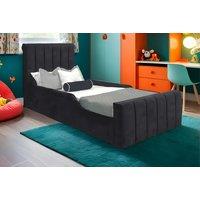 Luxury Plush Child-Safe Bed With Mattress - Light Grey!