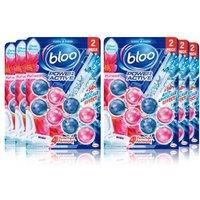 Bloo Power Active Flower Toilet Rim Block - 4-In-1 Stain Remover, Long-Lasting Floral Freshness (Pack Of 6 Or 12)