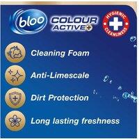 Bloo Colour Active Bleach Toilet Rim Block - Antibacterial, Anti-Limescale, Long-Lasting Fresh Scent (Pack of 6/12) - Hygienic Toilet Cleaner | Wowche