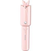 32Mm Automatic Ceramic-Coated Hair Curling Iron - Pink, Beige & Purple