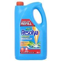 Resolva Xpress 24H Weedkiller Refill - 5L, Non-Glyphosate, Fast-Acting, Bee-Safe Garden Herbicide