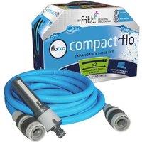 Flopro Fitt Ikon Expandable Garden Hose Set, 15M - Anti-Kink, Eco-Friendly Design