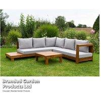 5-Seater Acacia Wood Garden Sofa Set - Weatherproof Outdoor Lounge