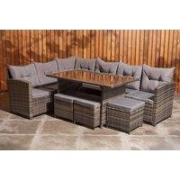 Weatherproof 9-Seater Rattan Garden Sofa Set