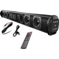 20W Soundbar With Built-In Subwoofer Music Player - Black
