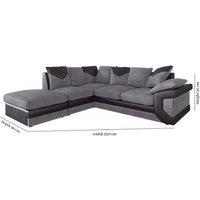 Cambridge Modern Chenille Fabric Corner Sofa Set - 3+2 Seater, Grey or Brown