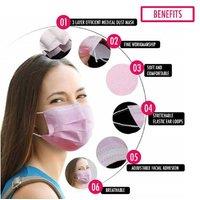 Generise Pink 3-Ply Disposable Face Masks - EN149:2001 Certified