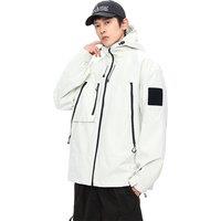 Unisex Black Unisex Waterproof Hooded Parka Jacket - Lightweight Raincoat, 100% Polyester, S-3XL, 5 Colours