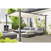 Aluminium Pergola Garden Gazebo - 3 Or 4 Metres!