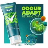 Sure Active Fresh Spray & Cream For Men, 72H Odour Control