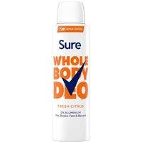 Sure Citrus Bundle Spray, Stick & Cream Aluminium-Free Women