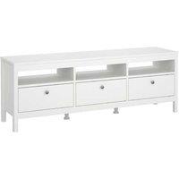 Modern Tv Unit 3 Drawers Black White Oak Living Room Storage Cabi
