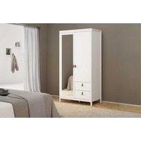 Space-Saving Wardrobe With Mirror And Storage Drawers
