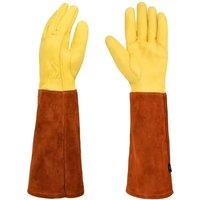 Anti-Scratch Faux Leather Gardening Gloves - 4 Sizes & 3 Colours