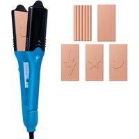 3D Imprinting Hair Styler & Straightener - Fast Heat-Up, 5 Creative Plates, Compact Design
