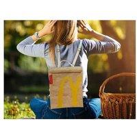 Mcdonald Inspired Creative Canvas Linen Backpack / Shoulder Bag