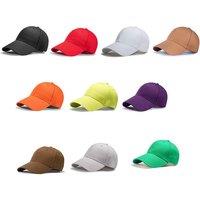 Unisex Green Unisex Solid Colour Baseball Cap - 10 Colours