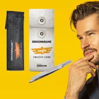 Precision Tweezers With Eyebrow Comb - Groomarang Eagle